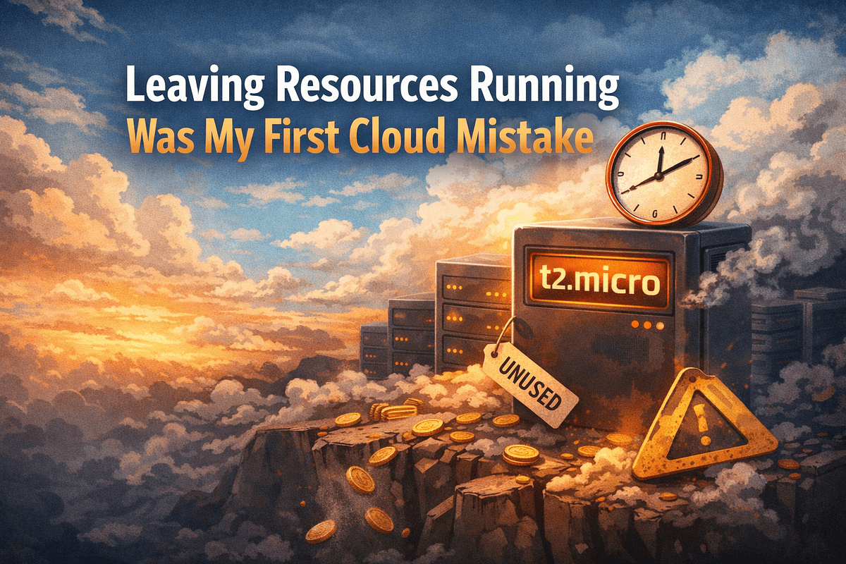 Leaving Resources Running Was My First Cloud Mistake