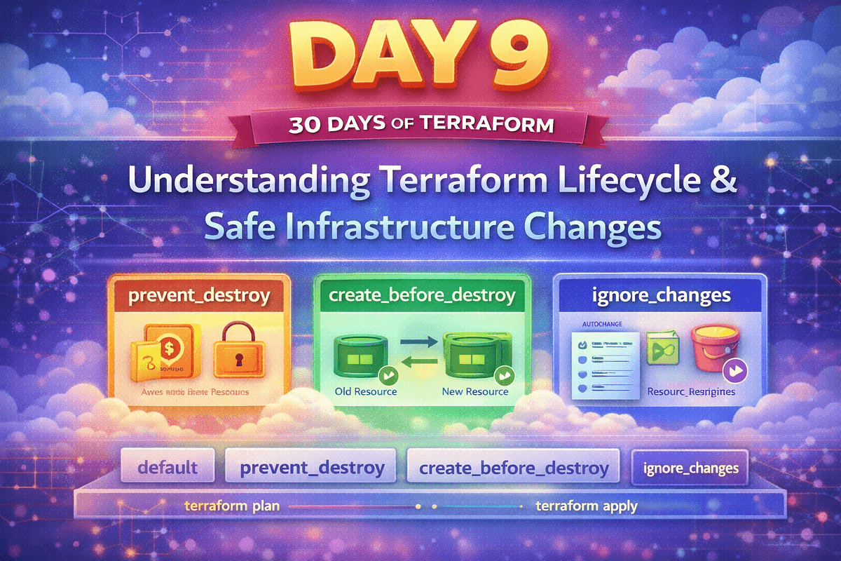 Day 9 of #30DaysOfTerraform — Understanding Terraform Lifecycle and Safe Changes