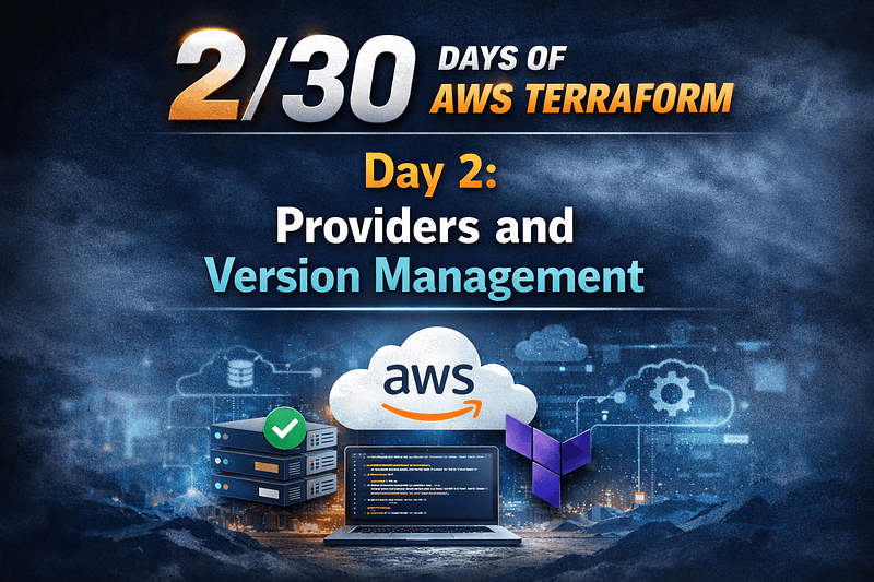 Day 2 Of 30 Days Of AWS Terraform: Providers and Version Management